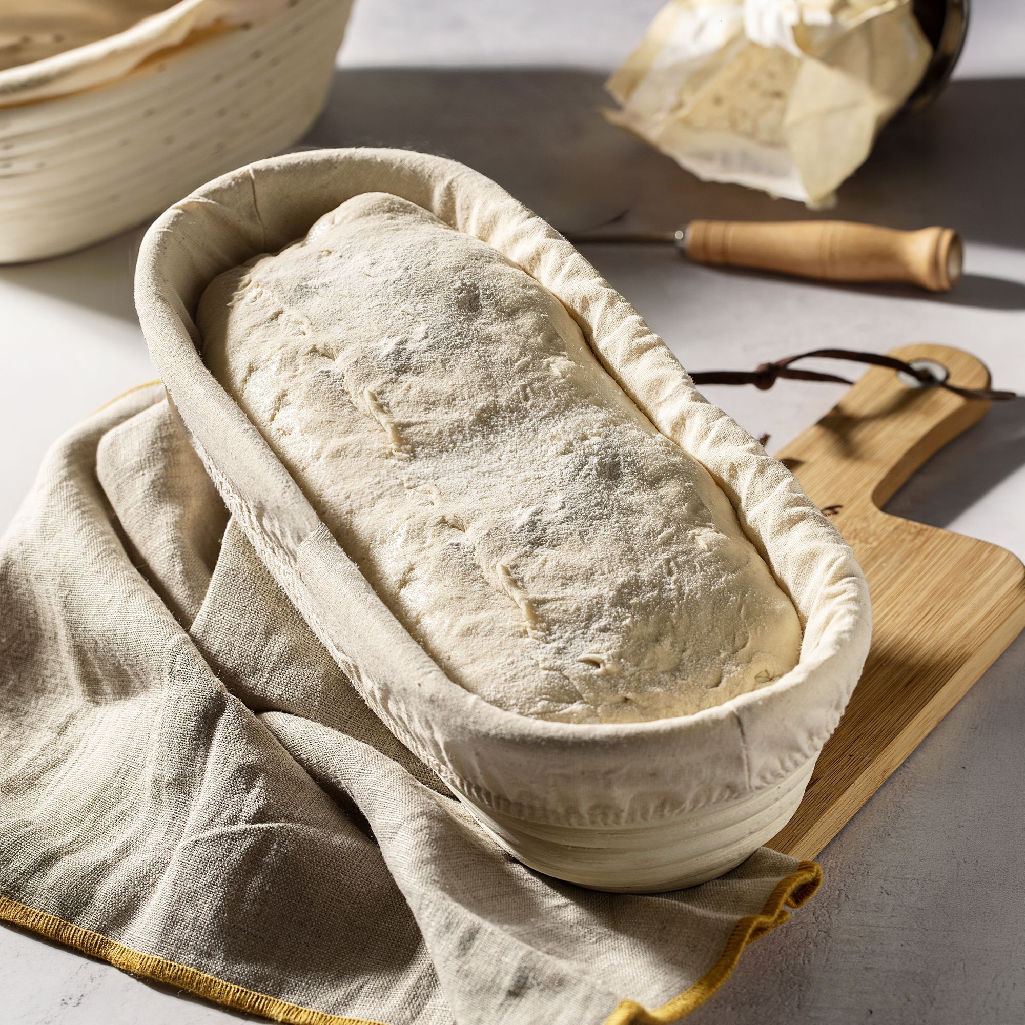Gärkörbchen länglich mit Bezug - PADEIRO - 30 cm | Culinaris