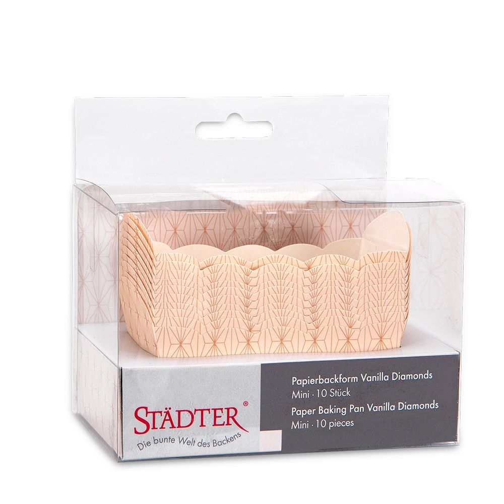 Städter - Paper baking pan - 7 x 4 x 4 cm - multi-coloured - 10 pieces