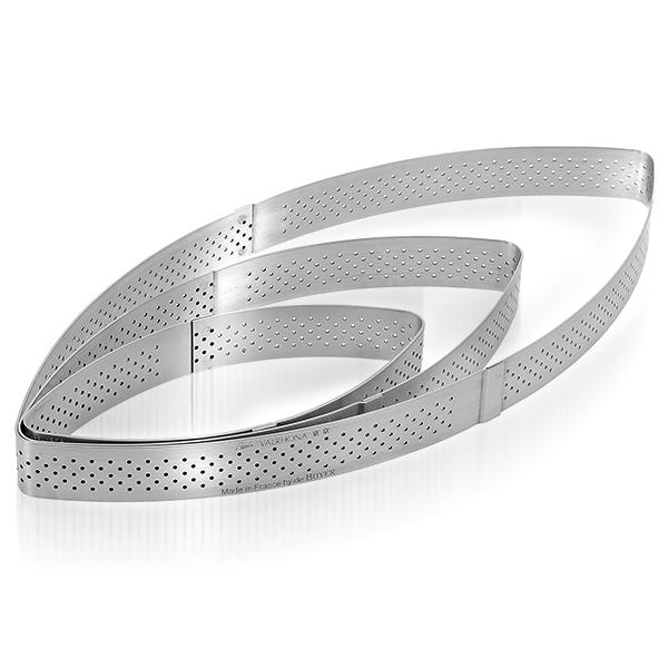de Buyer - Schiffchenform Tortenring gelocht - H 2 cm de Buyer - Schiffchenform Tortenring gelocht - H 2 cm