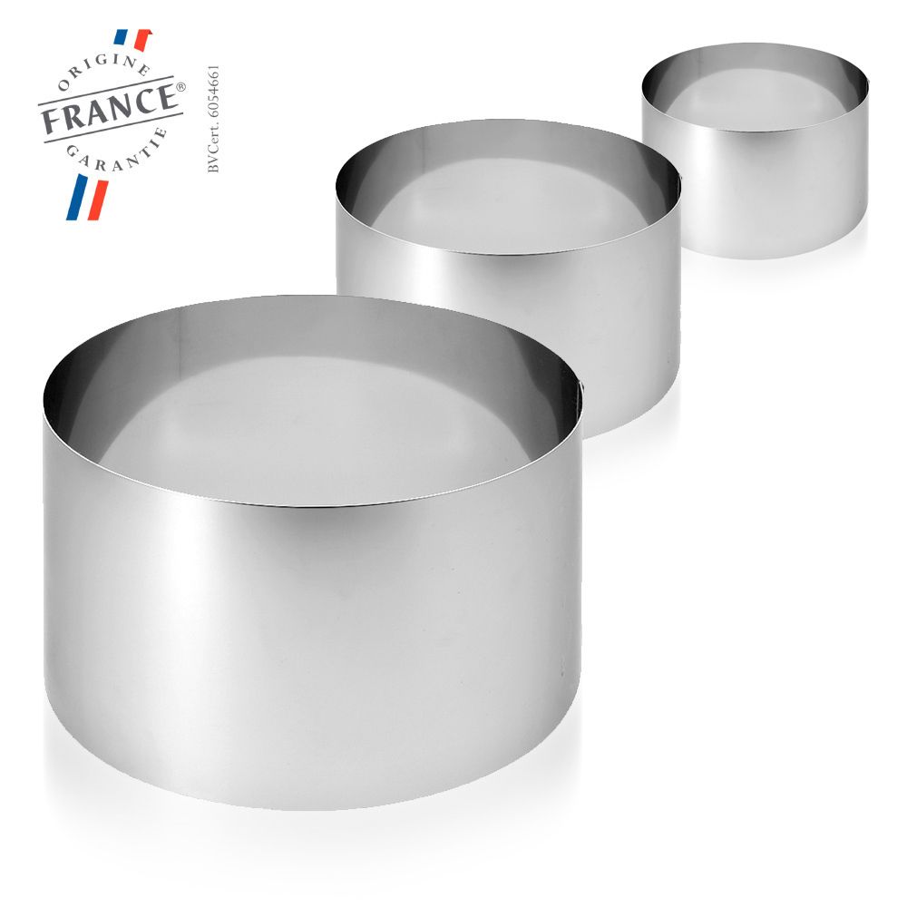 de Buyer - Hohe Torteringe aus Edelstahl de Buyer - Hohe Torteringe aus Edelstahl