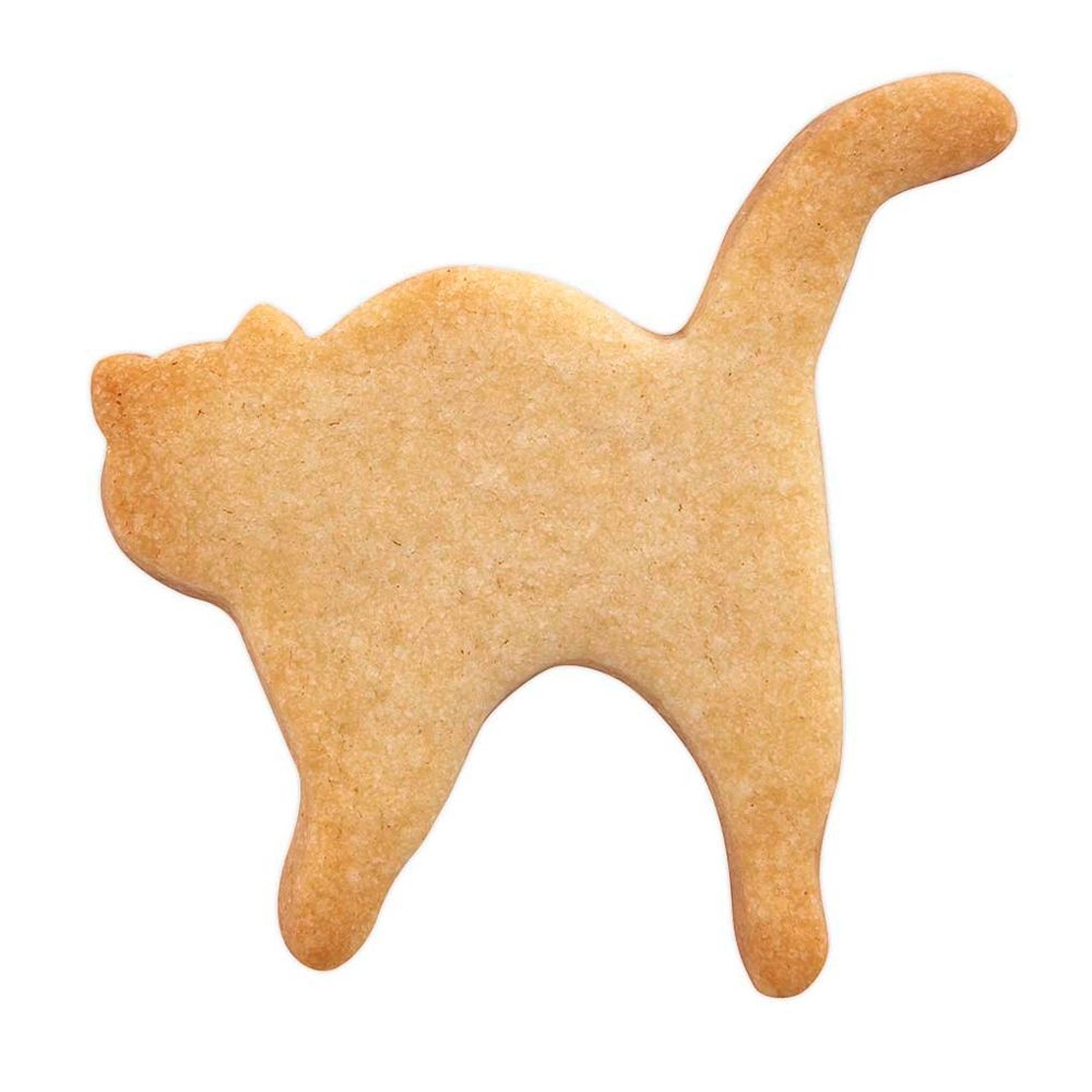 Städter - Ausstecher Katze mit Buckel - 8 cm - Weißblech