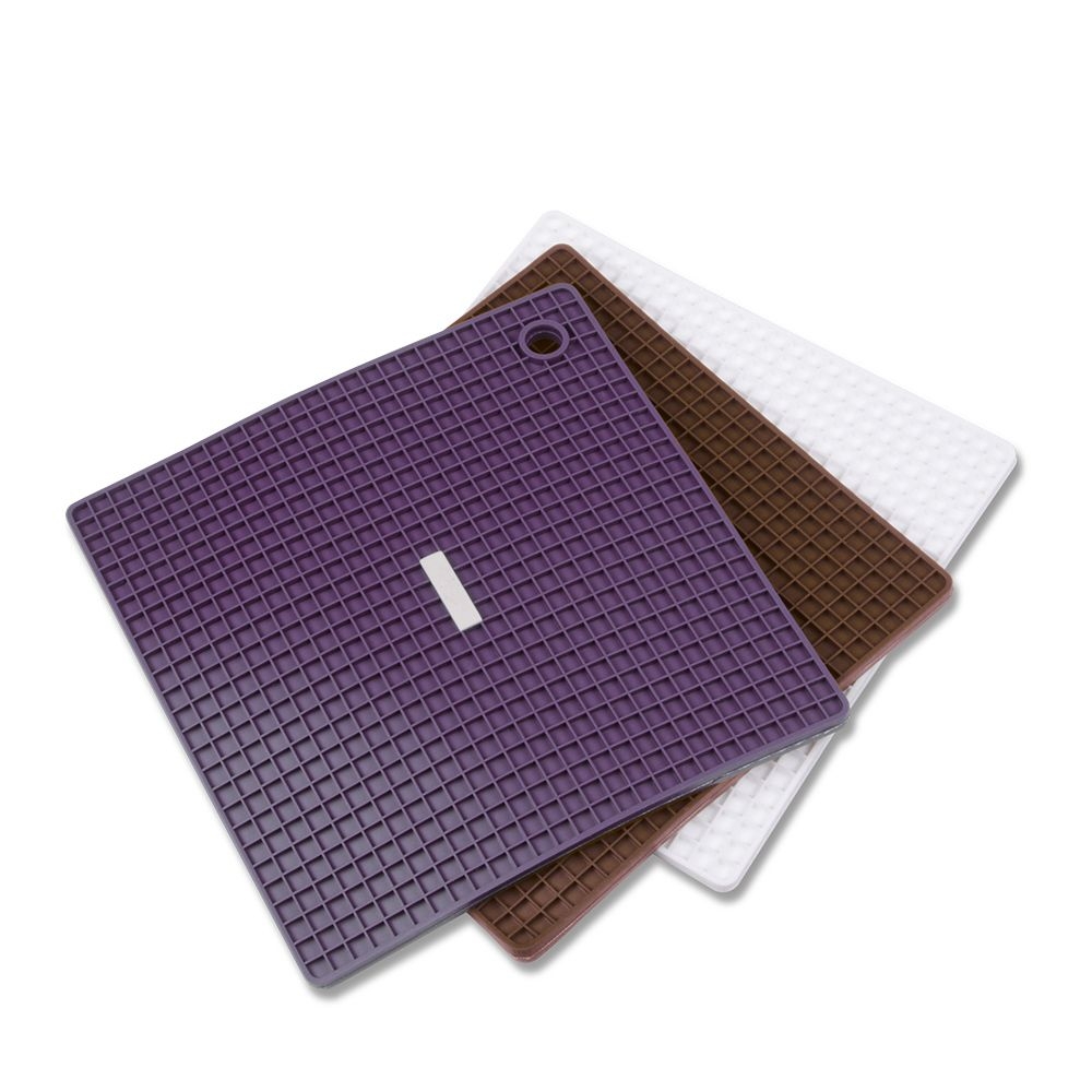 Städter - Topfhalter / Untersetzer - 18,5 x 18,5 cm - Silikon - verschiedene Farben