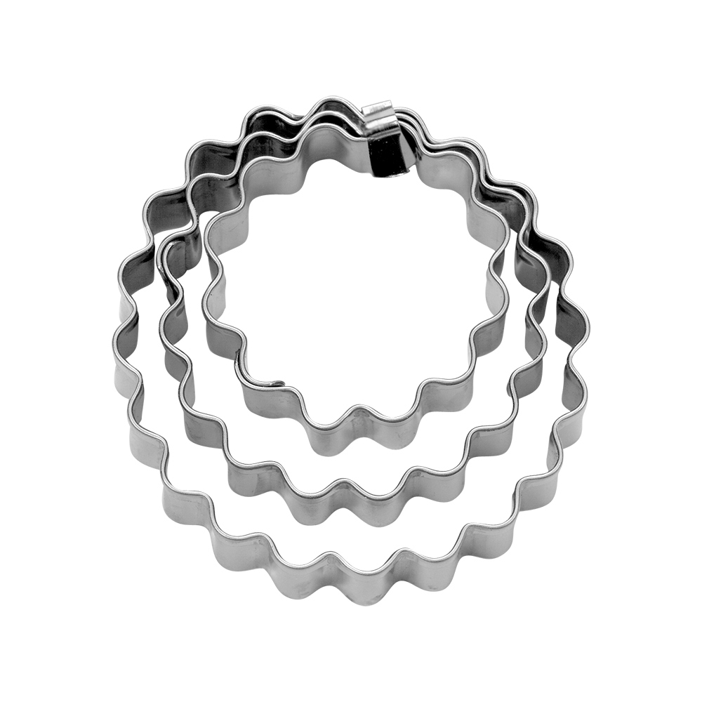 Städter - Cookie Cutter Ring - corrugated - Set of 3 - different Sizes