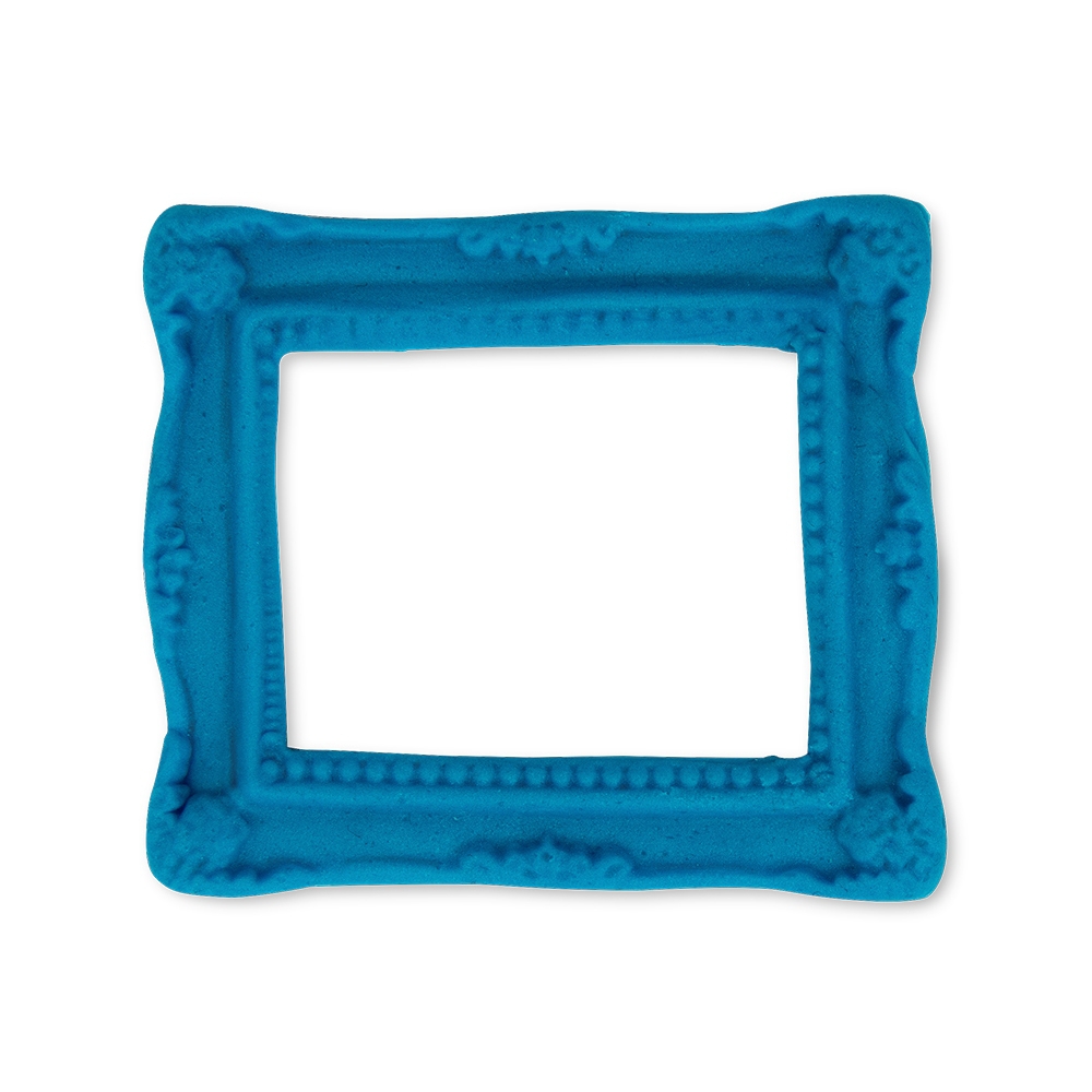 Städter - Fondant mould - Picture frame - 6,5 cm - relief shape