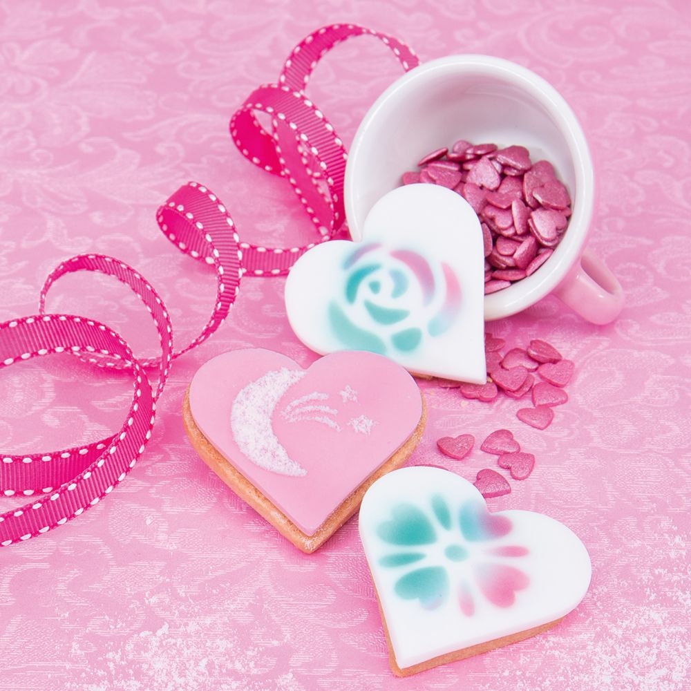 Städter - Cookie decoration Heart -  4 cm - Set of 4 pieces