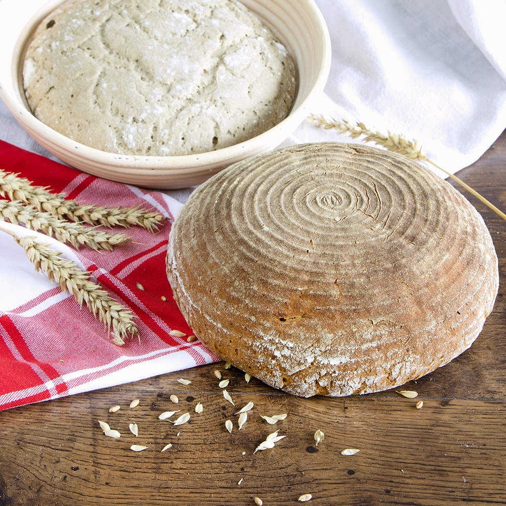 Städter - Dough rising basket Round ca. ø 23,5 cm / H 7,5 cm 1.250 g Städter - Dough rising basket Round ca. ø 23,5 cm / H 7,5 cm 1.250 g