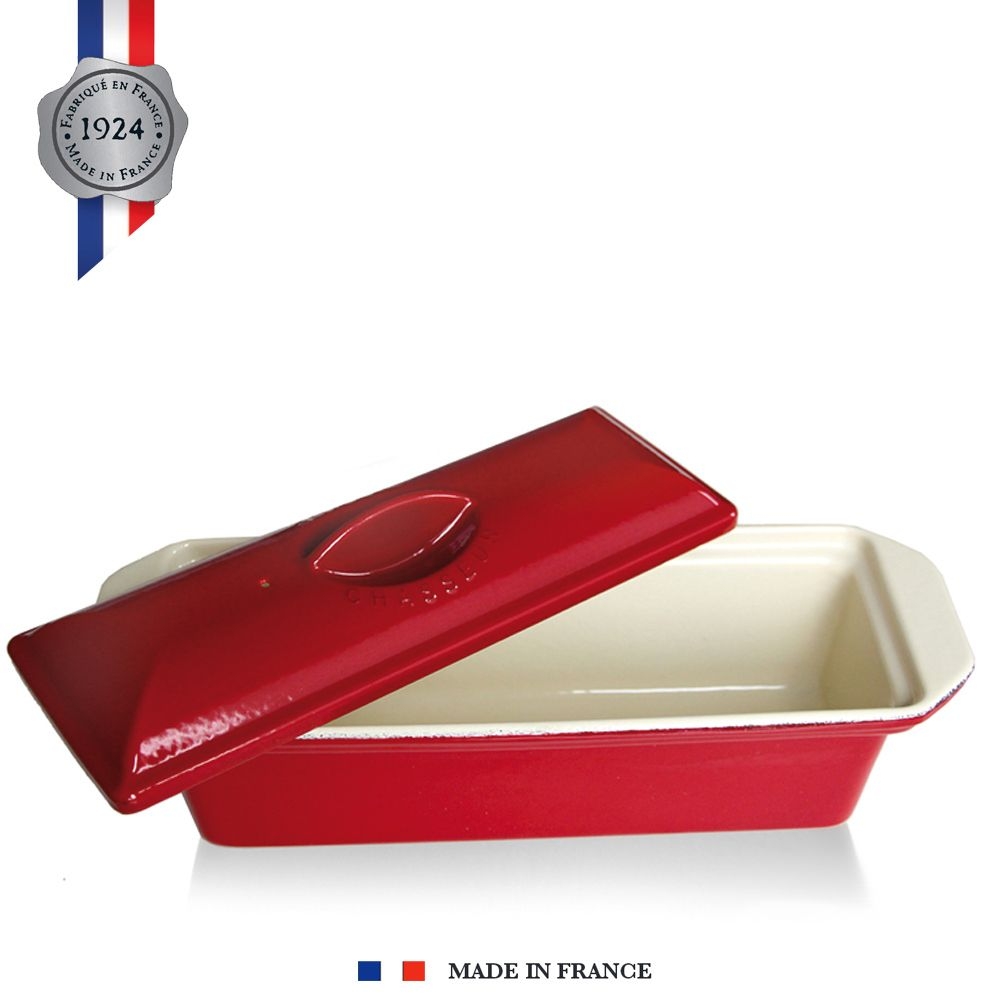 Chasseur - Cast Iron Terrine 36 x 11 cm - Red/Cream Chasseur - Cast Iron Terrine 36 x 11 cm - Red/Cream