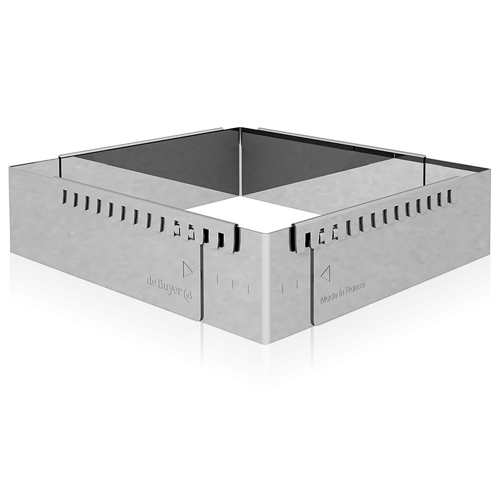 de Buyer - Dehnbarer eckiger Riesenrahmen - 16 x16 bis 30 x 30 cm de Buyer - Dehnbarer eckiger Riesenrahmen - 16 x16 bis 30 x 30 cm