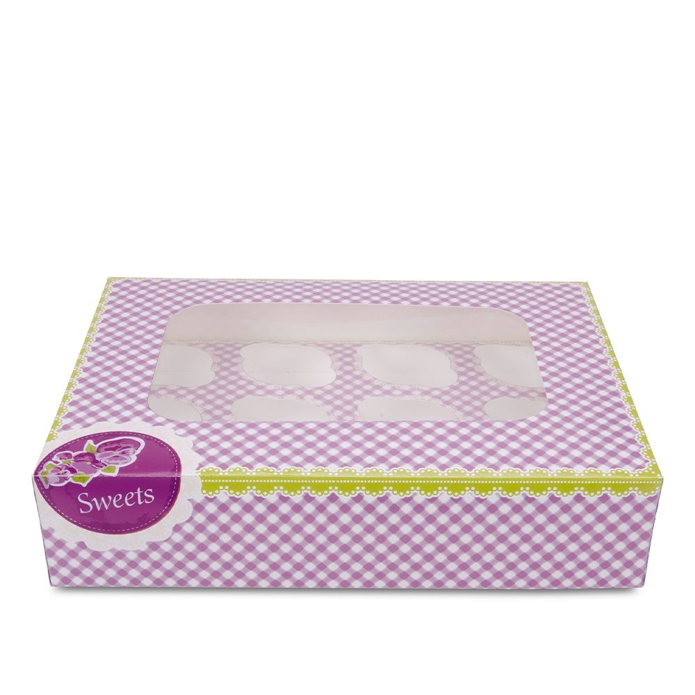 Städter - 12er Muffinbox - 33 x 16,5 x 7,5 cm - verschiedene Motive