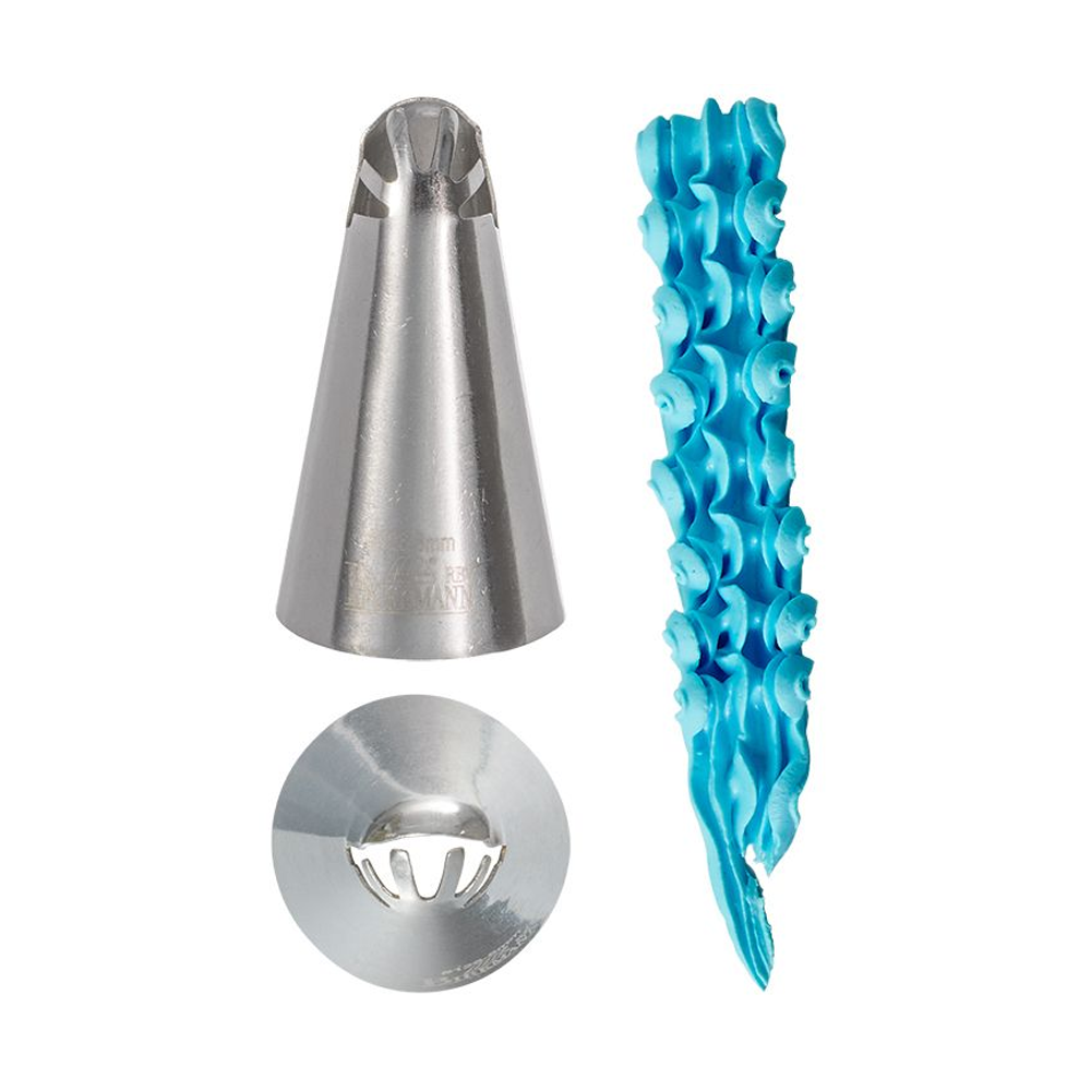 RBV Birkmann - Rüschentülle, gefächert #126 - 8 mm