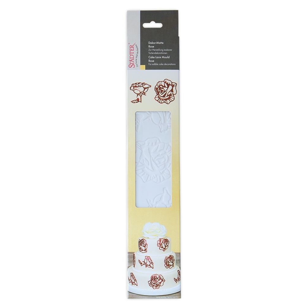 Städter - Dekormatte Rose - 39,5 x 7,5 cm - Silikon