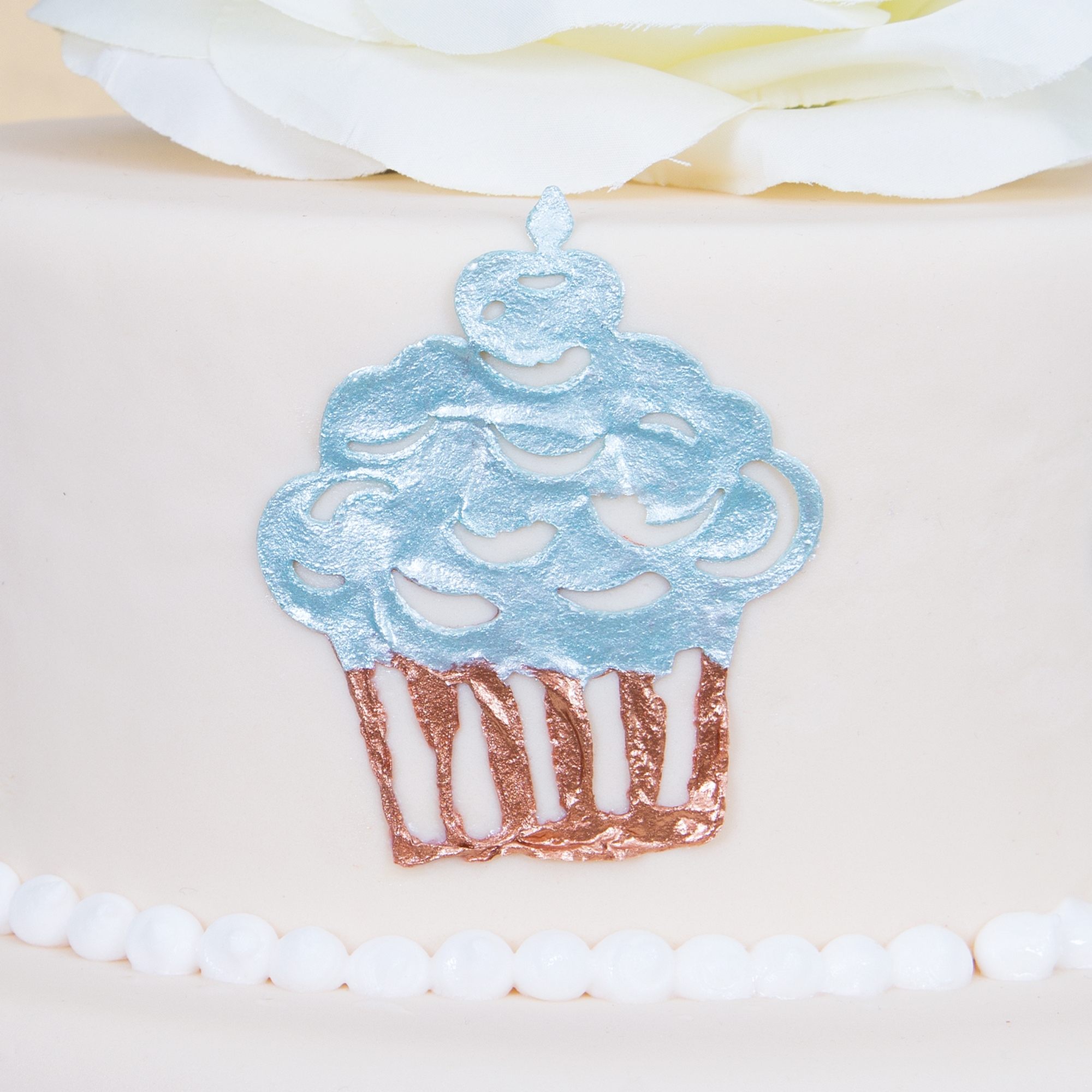 Städter - Dekormatte Cupcake - 39,5 x 7,5 cm - Silikon