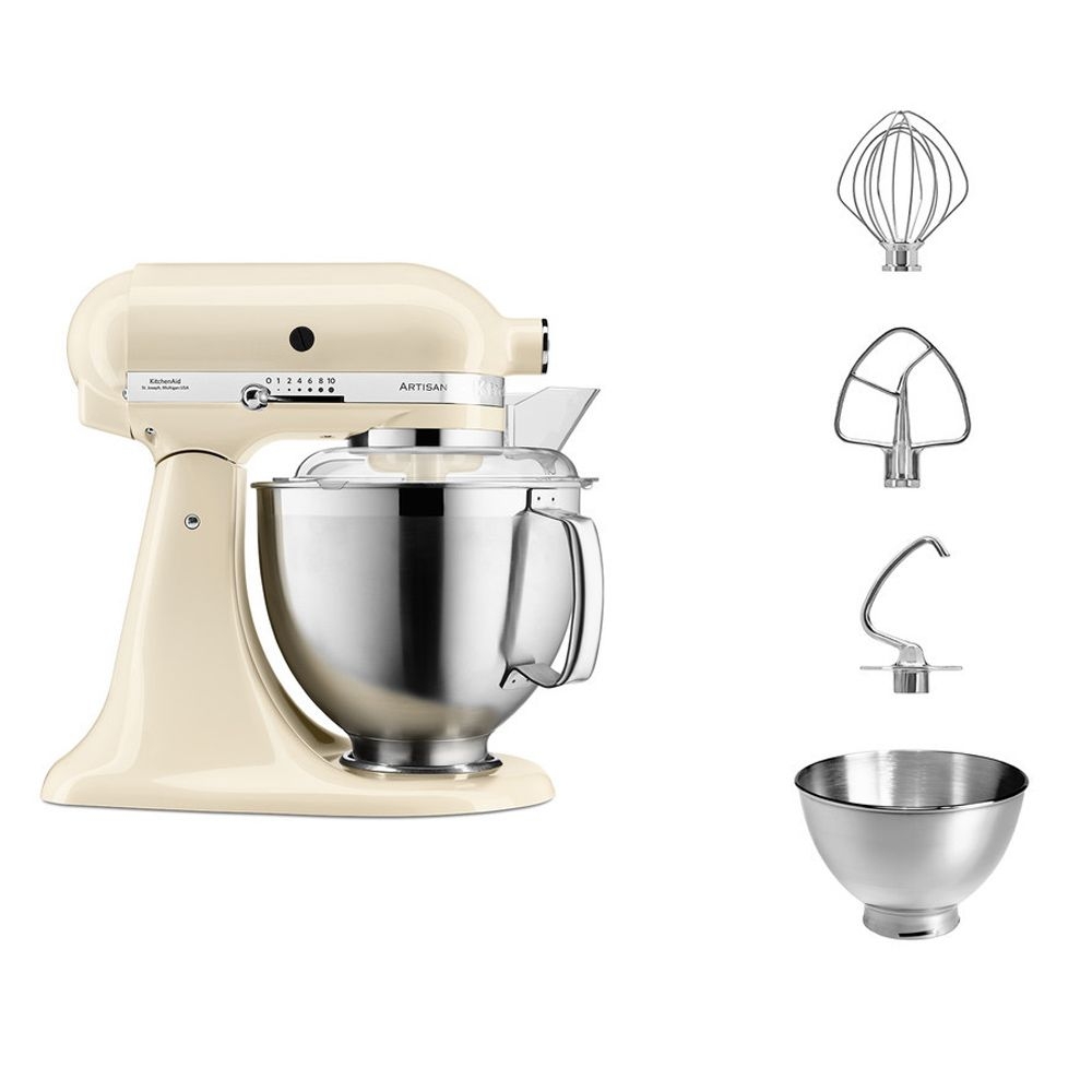 KitchenAid - Artisan Stand Mixer 5KSM185PS - Set - Creme