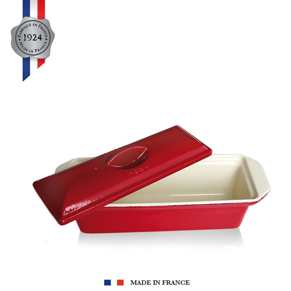 Chasseur - Cast Iron Terrine 31,5 x 11 cm - Red/Cream