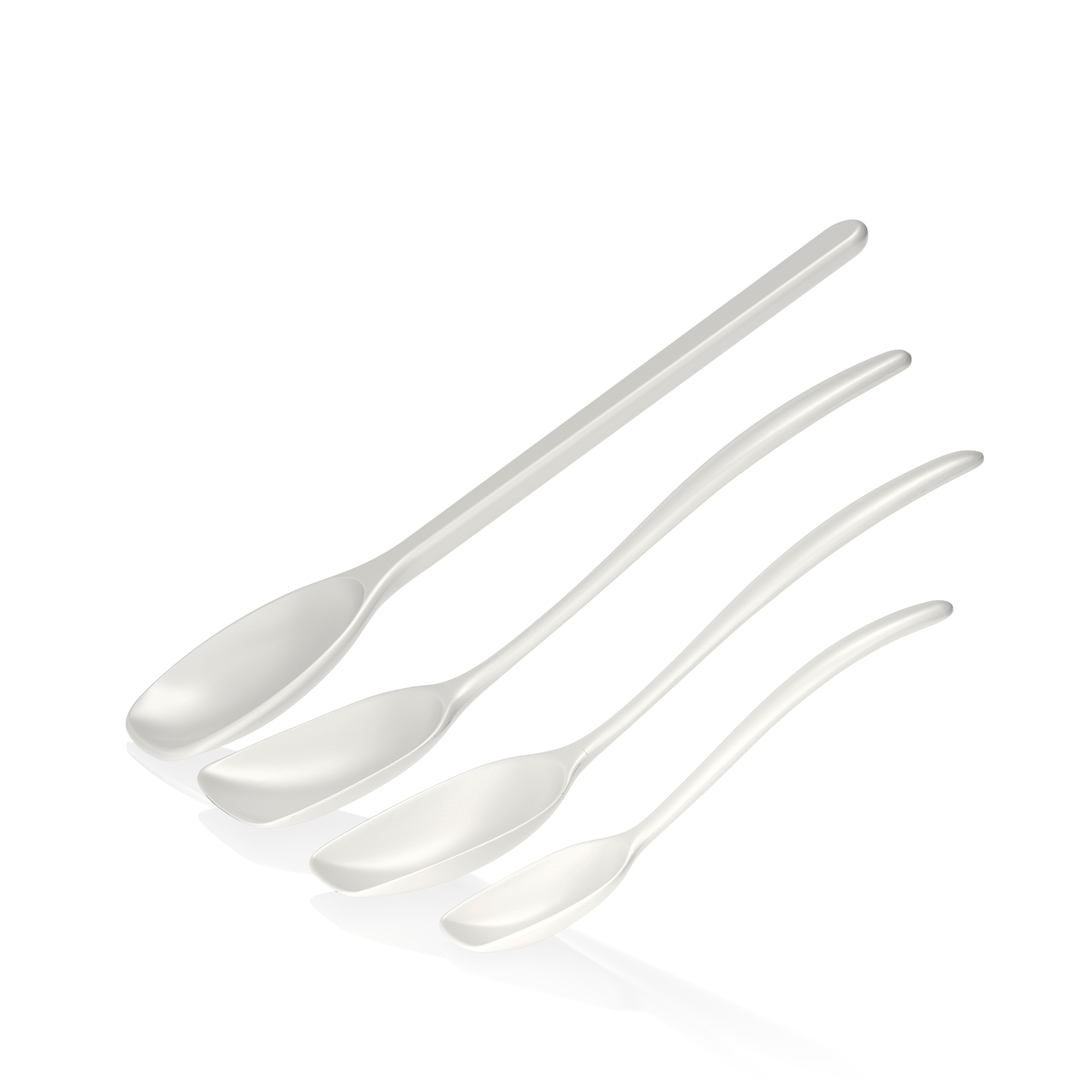 Rosti - Mixing spoon set 4 pieces - NEW Classic - White Rosti - Mixing spoon set 4 pieces - NEW Classic - White