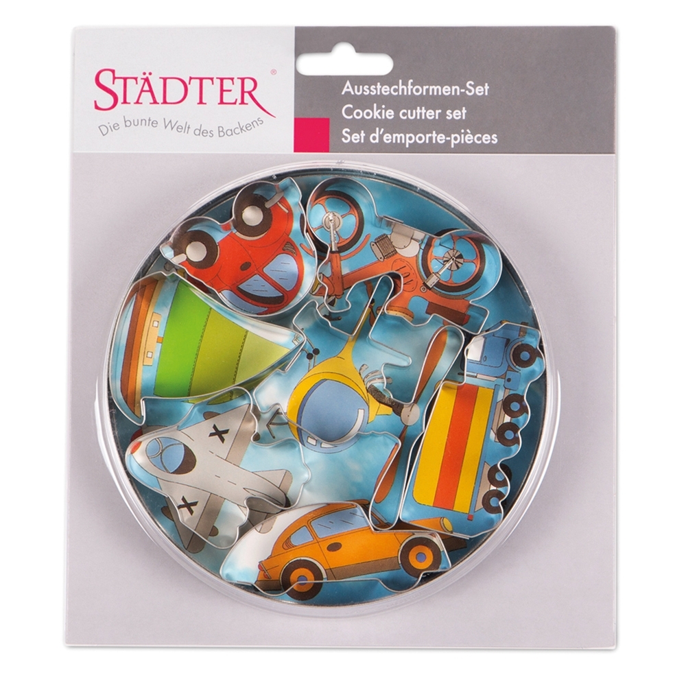Städter - Ausstecher Fahrzeuge - 5,5–8 cm Set, 7-teilig