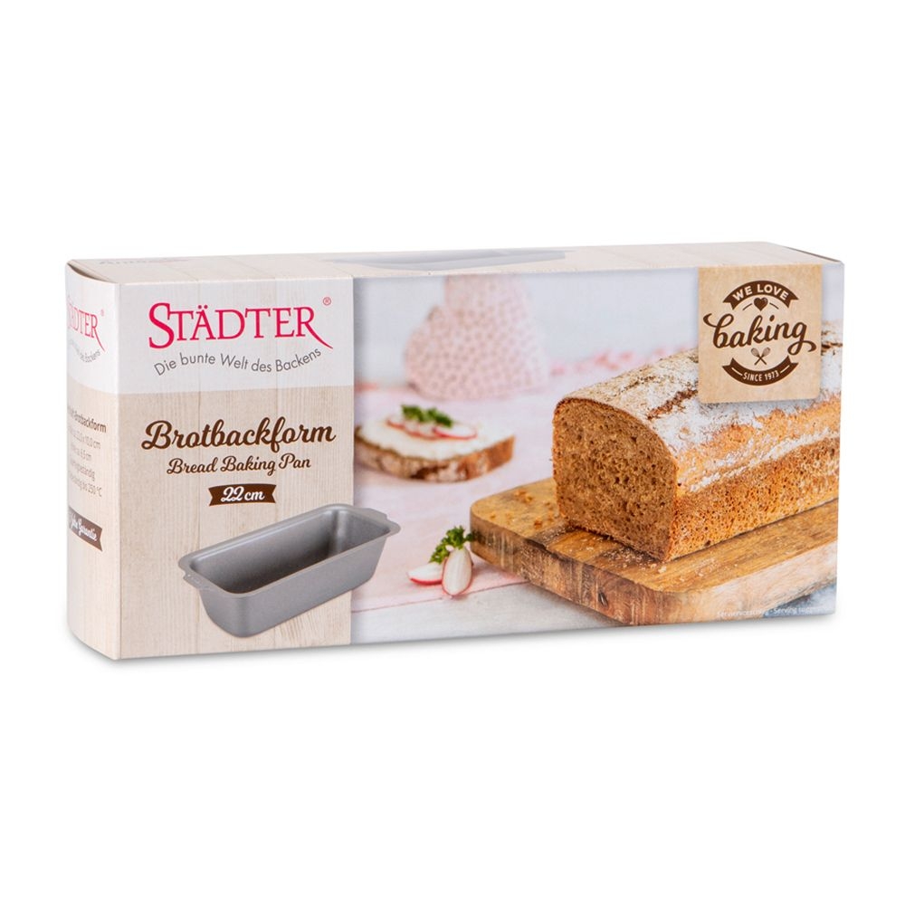 Städter - We-Love-Baking Brotbackform 22 x 10 x 6,5 cm