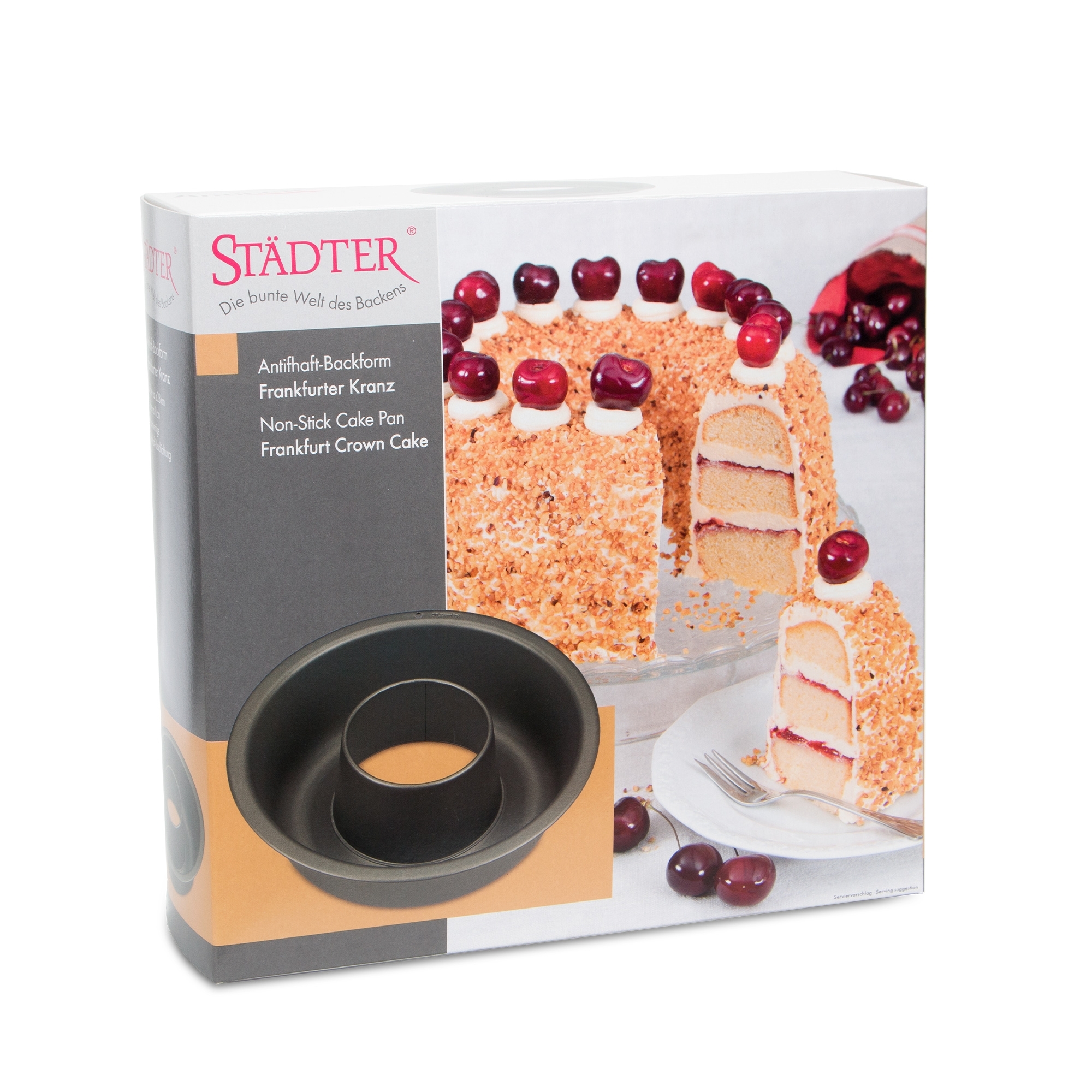 Städter - Backform Perfect - Frankfurter Kranz - ø 22 / H 7 cm / 1.400 ml - Aktions-Set