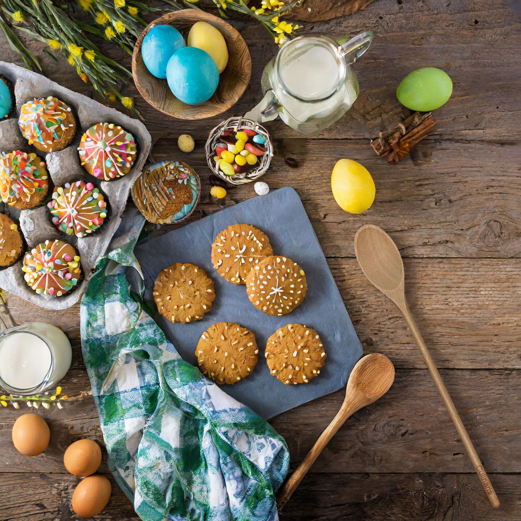 Ovaler Kochlöffel - Buchenholz - 35 cm | Culinaris