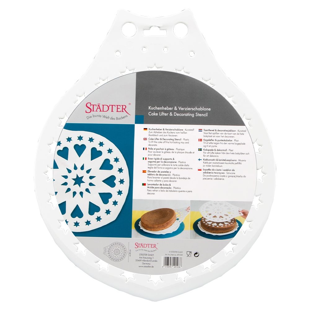 Städter - Cake lifter & Decorating stencil - ø 28 cm