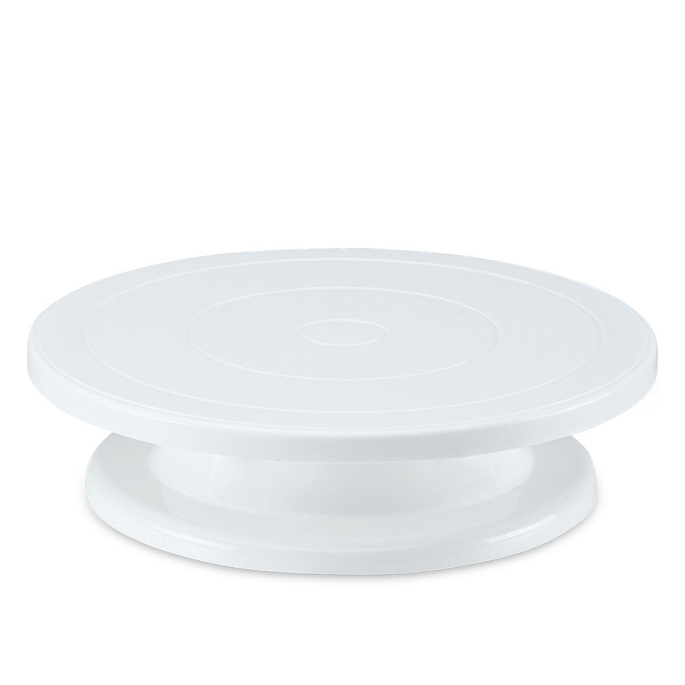 Städter - Tortenplatte  - ø 27,5 cm / H 7 cm  - Weiß - drehbar