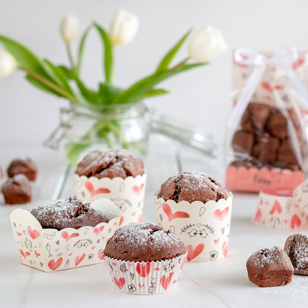 Städter - Cupcake Backform - 12 Stück - verschiedene Muster