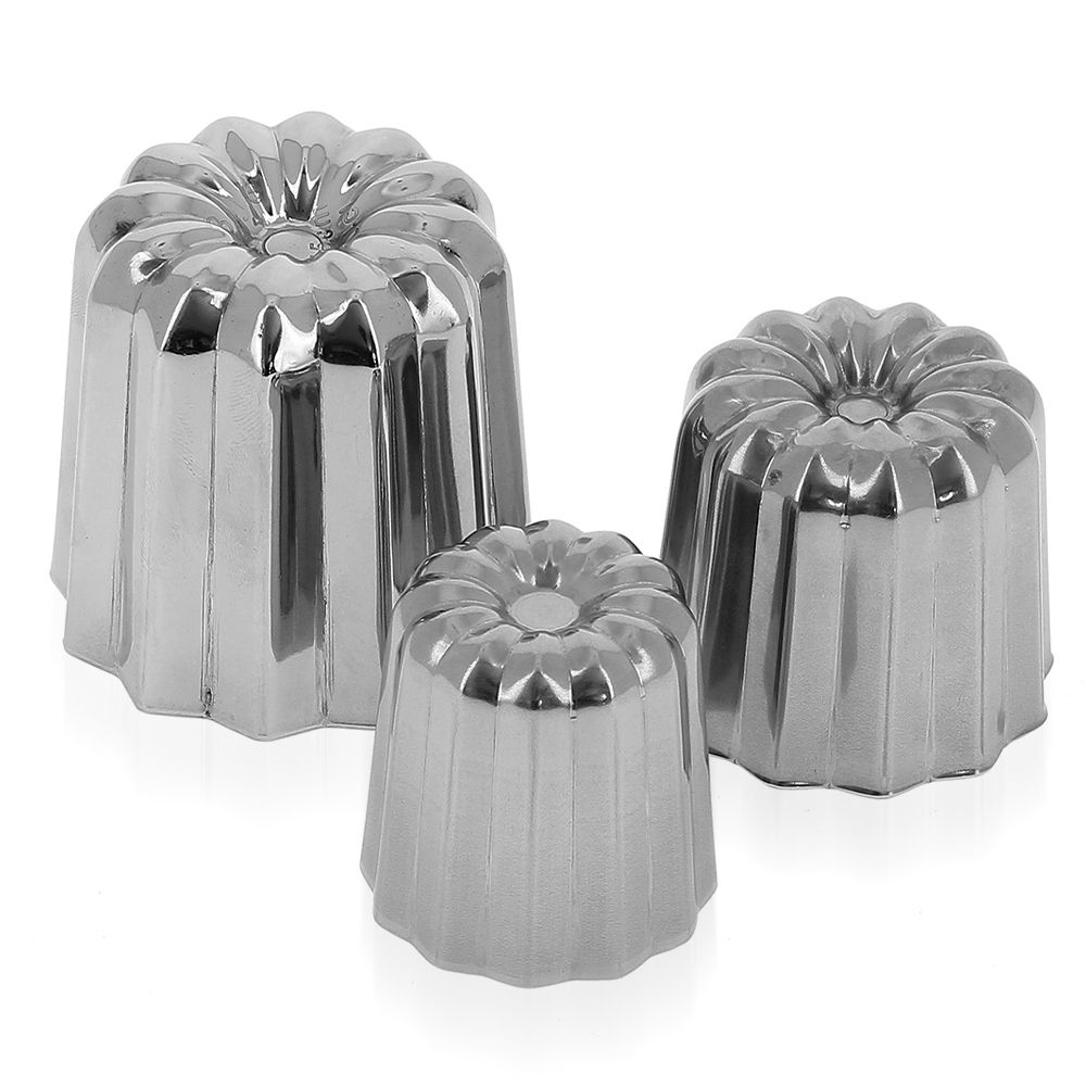 de Buyer - Fluted mould Canelés Bordelais - stainless steel de Buyer - Fluted mould Canelés Bordelais - stainless steel