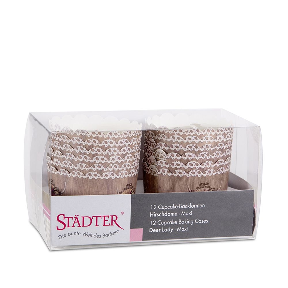 Städter - cupcake baking pan - 12 pieces - different patterns