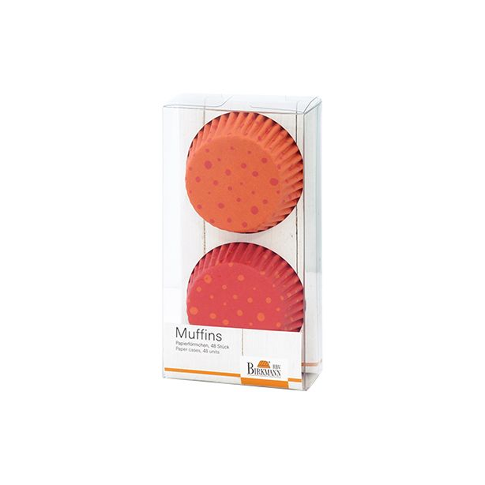 RBV Birkmann - Muffin paper form / Happy Birthday! orange