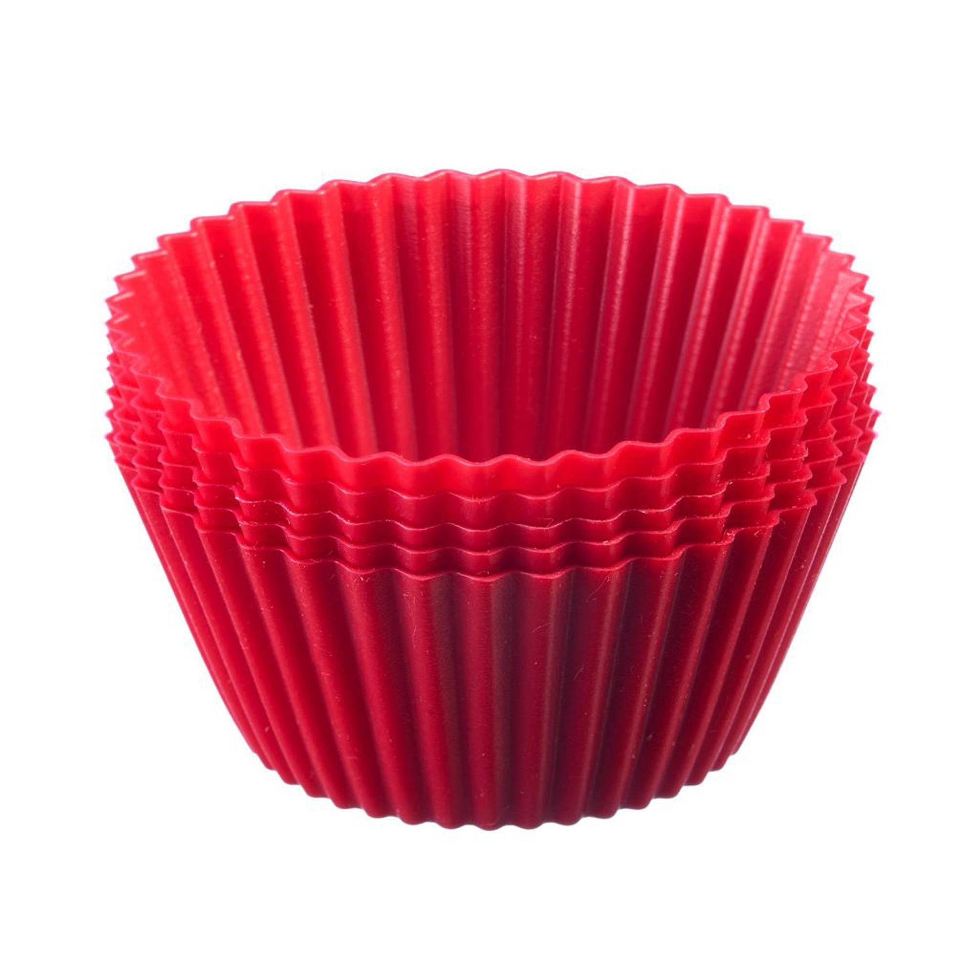 Westmark - 6 Silikon Muffinformen, ø 7 cm, rot Westmark - 6 Silikon Muffinformen, ø 7 cm, rot