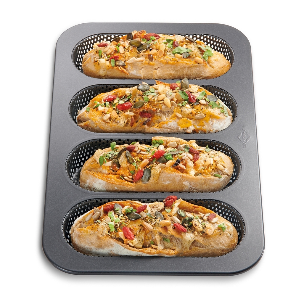 Küchenprofi - Mini-Baguette-Form 4er Küchenprofi - Mini-Baguette-Form 4er