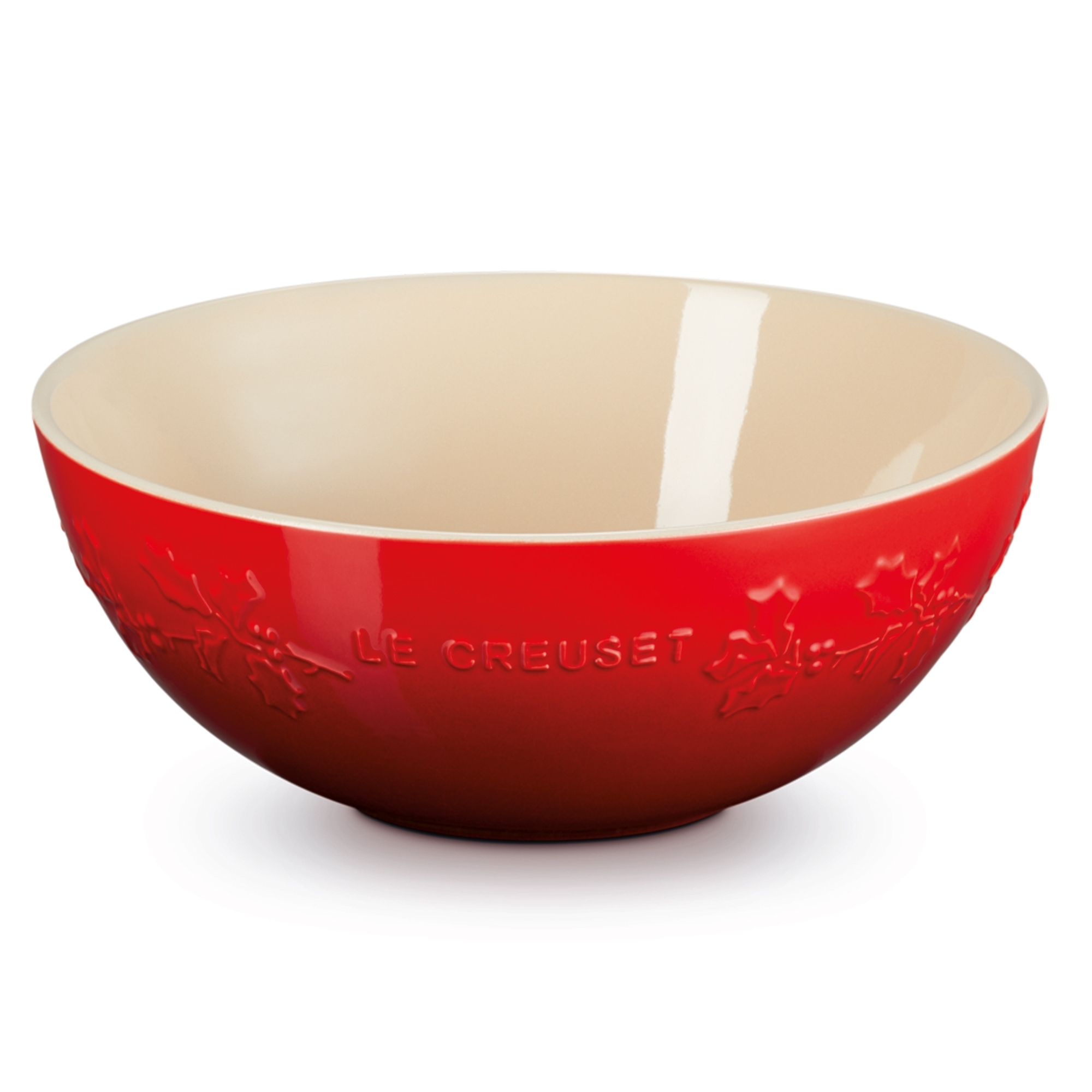 Le Creuset - Servierschüssel 25 cm - Holly - Kirschrot Le Creuset - Servierschüssel 25 cm - Holly - Kirschrot