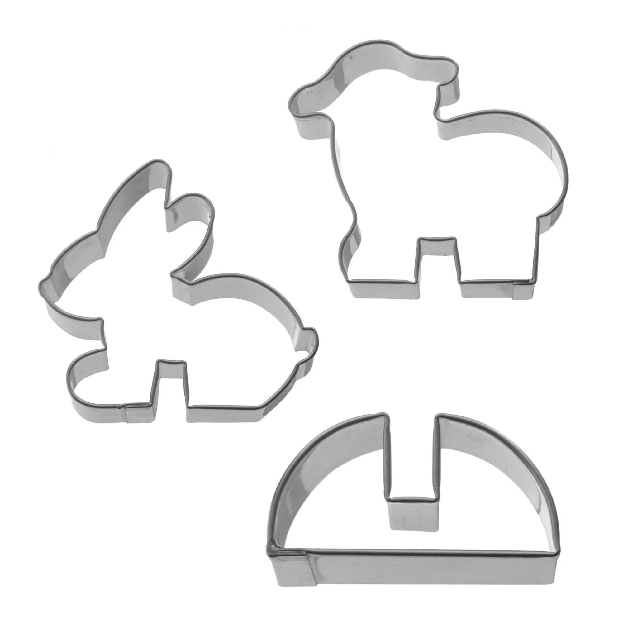 Birkmann RBV Easter stand-up cookie cutters rabbit lamb