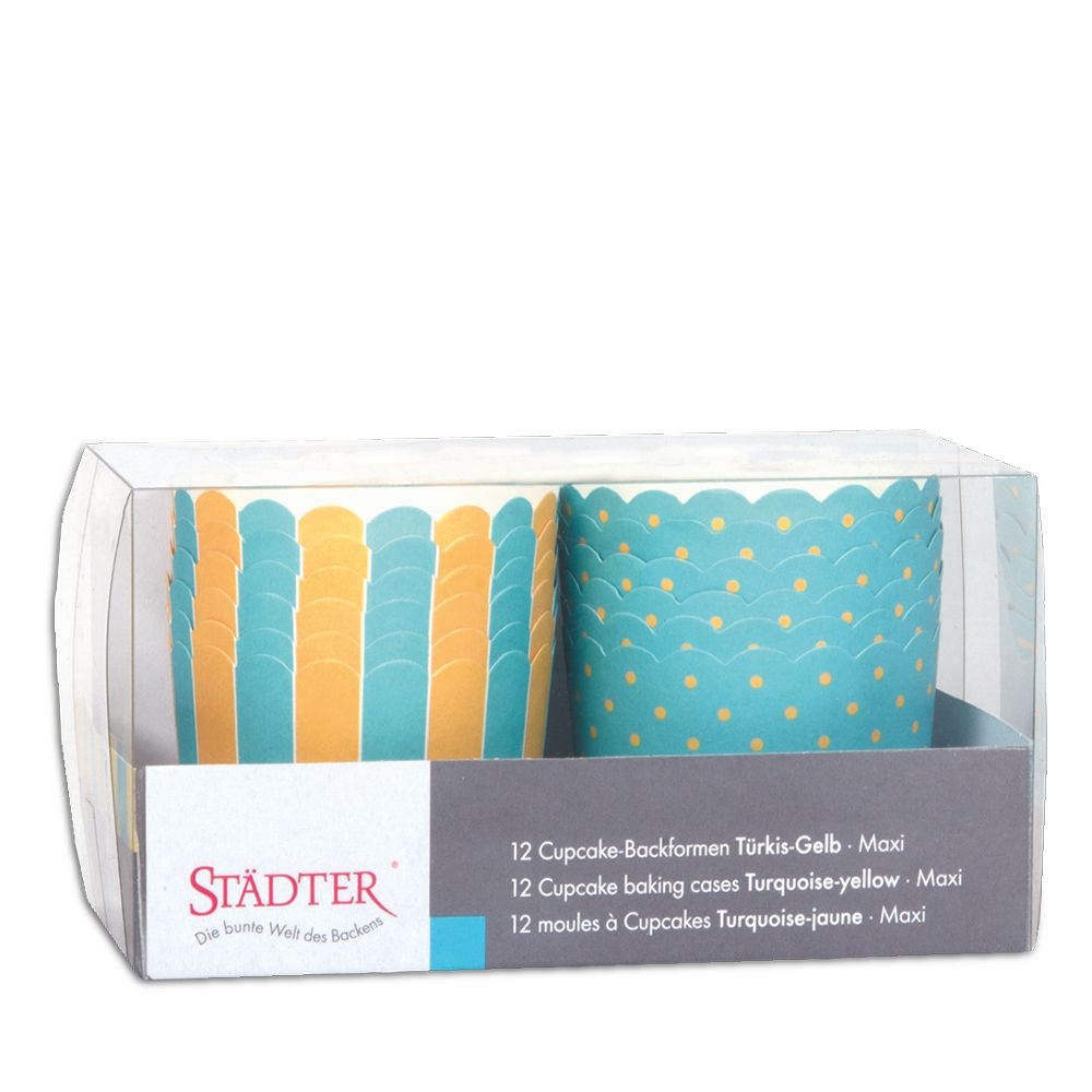 Städter - cupcake baking pan - 12 pieces - different patterns