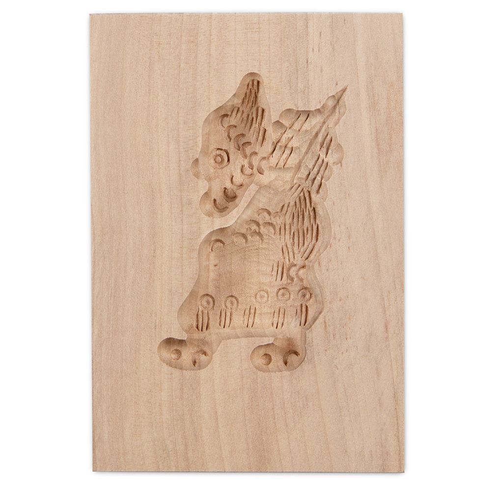 Städter - Holz-Prägeform Weihnachtsmann 5,5 x 8 cm