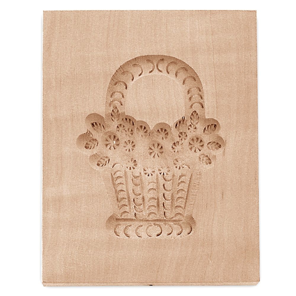 Städter - Holz-Prägeform Blumenkorb 9 x 12 cm