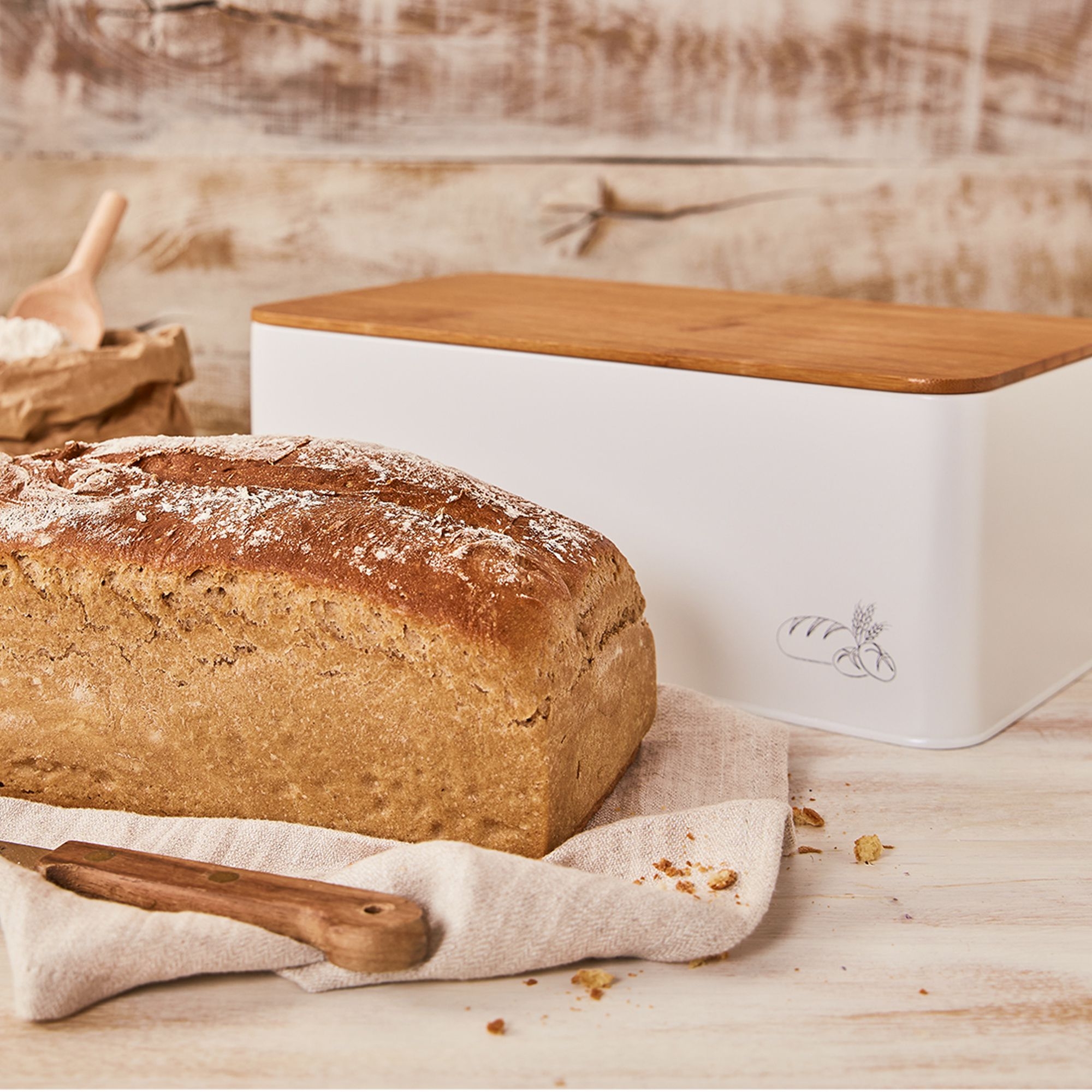 Birkmann -  Laib & Seele - Bread box metal, 33 x 18 x 13 cm Birkmann -  Laib & Seele - Bread box metal, 33 x 18 x 13 cm