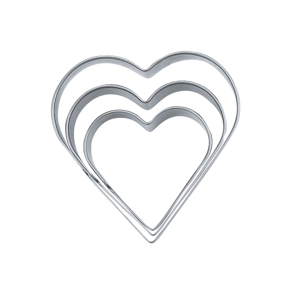 Städter - Cookie Cutter Heart - smooth - set of 3 - different Sizes