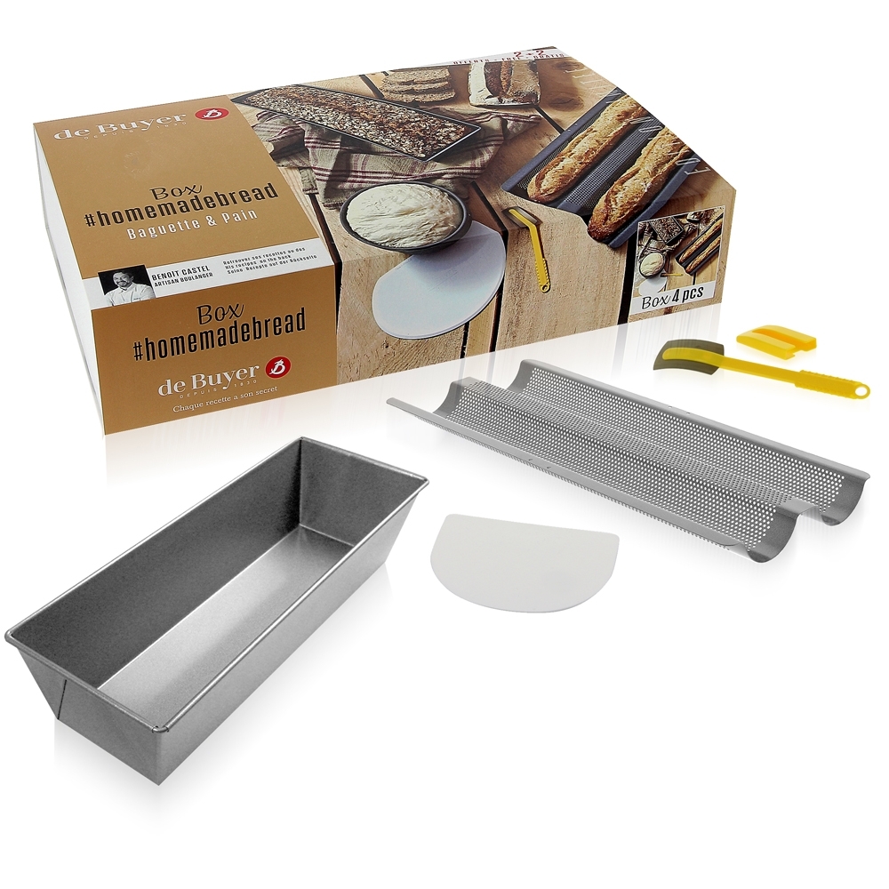 de Buyer - Baguette & Brot - 4er-Set homemadebread de Buyer - Baguette & Brot - 4er-Set homemadebread