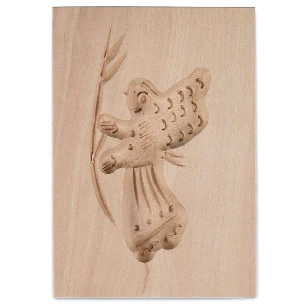 Städter - Holz-Prägeform Engel 5,5 x 8 cm