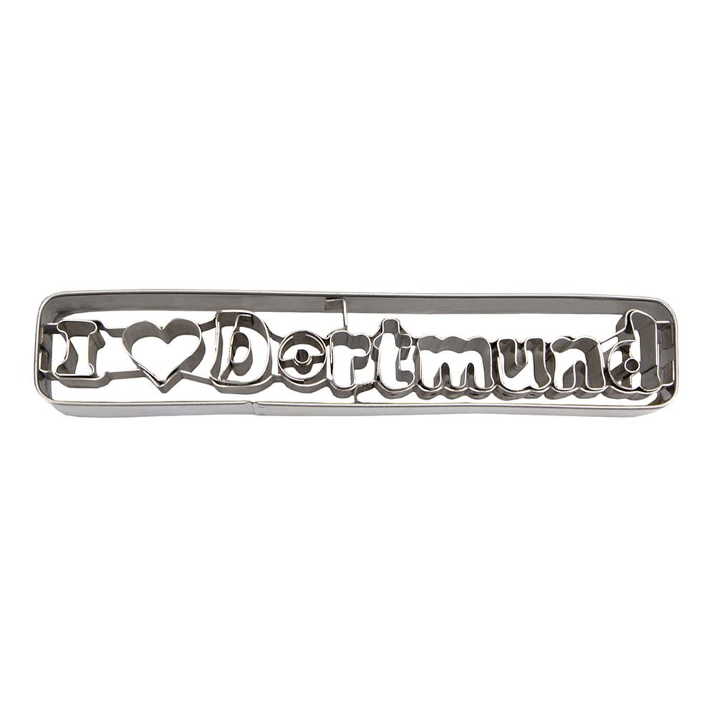 Städter - Prägeausstecher I love Dortmund - 13 cm
