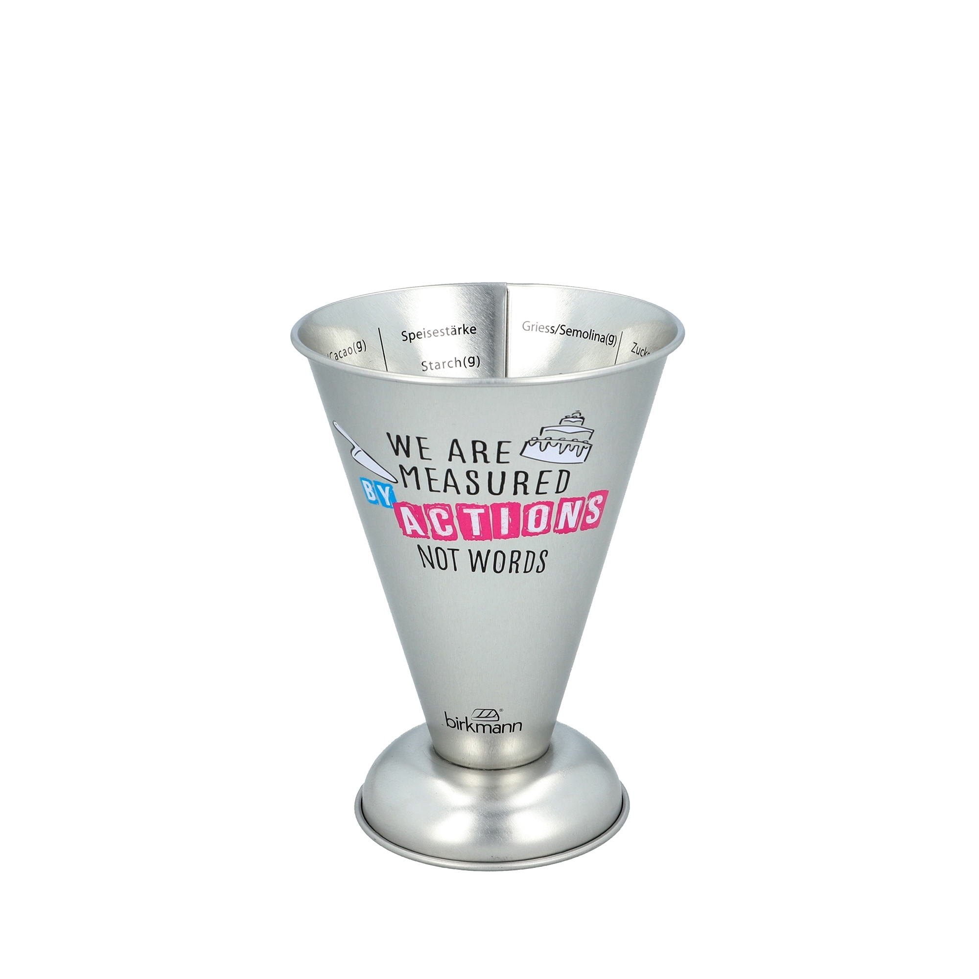 Silberner Birkmann Colour Kitchen Messbecher mit Skala