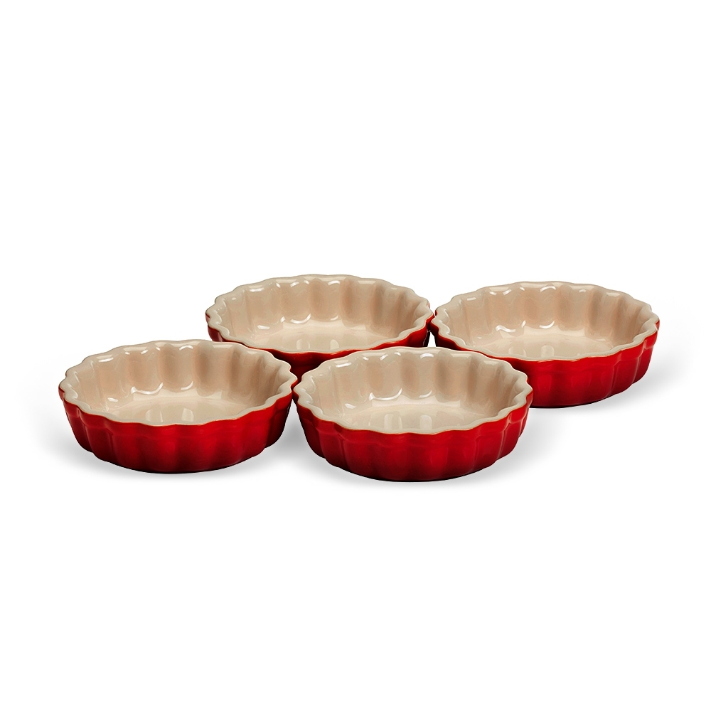 Le Creuset - Tarteförmchen 11cm - 4er Set Le Creuset - Tarteförmchen 11cm - 4er Set
