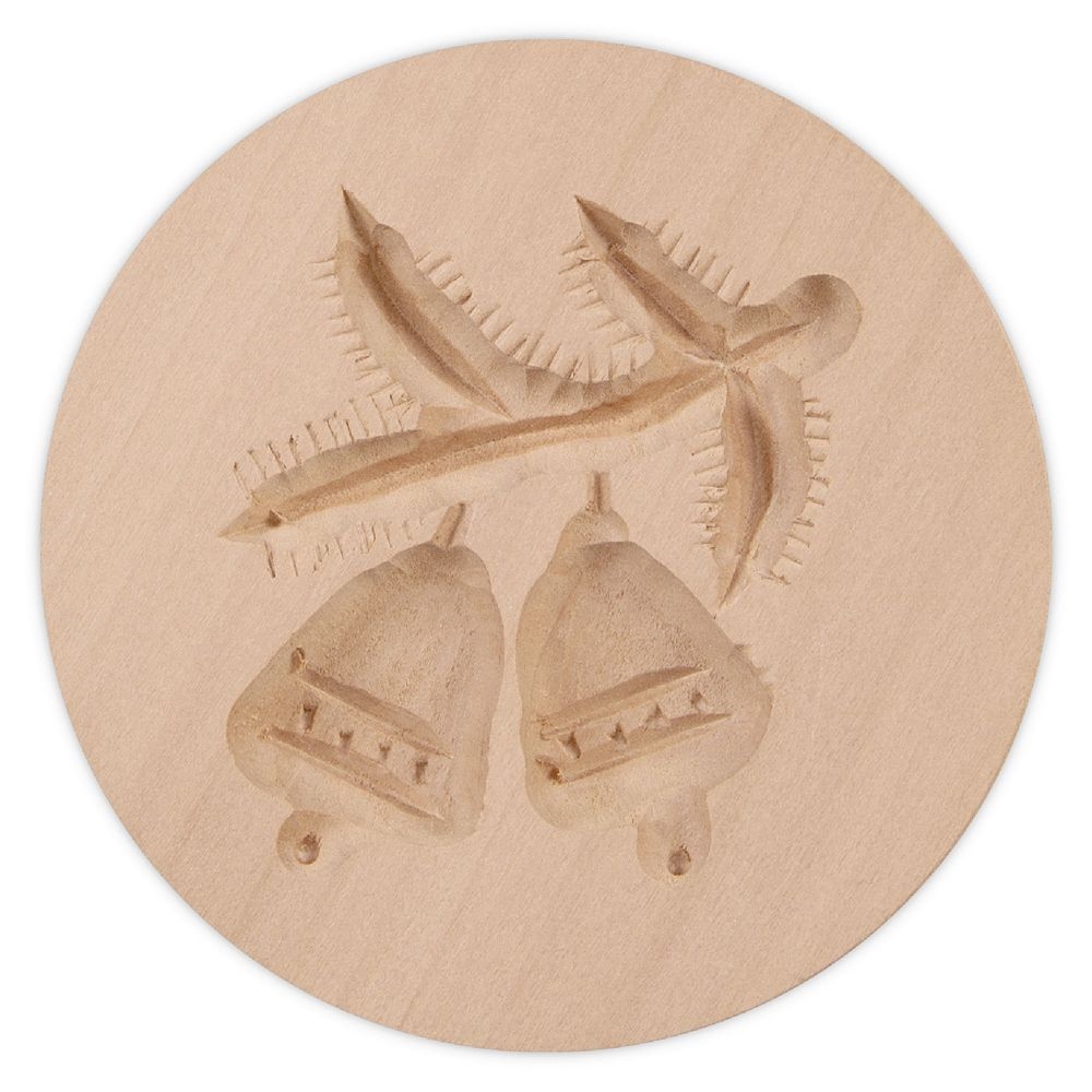 Städter - Holz-Prägeform Zweig mit Glocken ø 8 cm