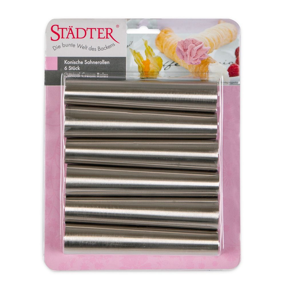 Städter - Sahnerollen konisch - 14 x ø 2,5 / 3 cm - 6 Stück