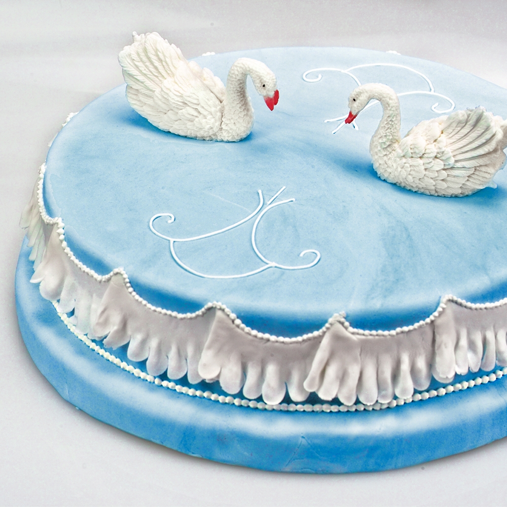 Städter - Fondant embossing stamp Frill / Volant ca. 8,5 cm blue Set, 4-teilig Städter - Fondant embossing stamp Frill / Volant ca. 8,5 cm blue Set, 4-teilig