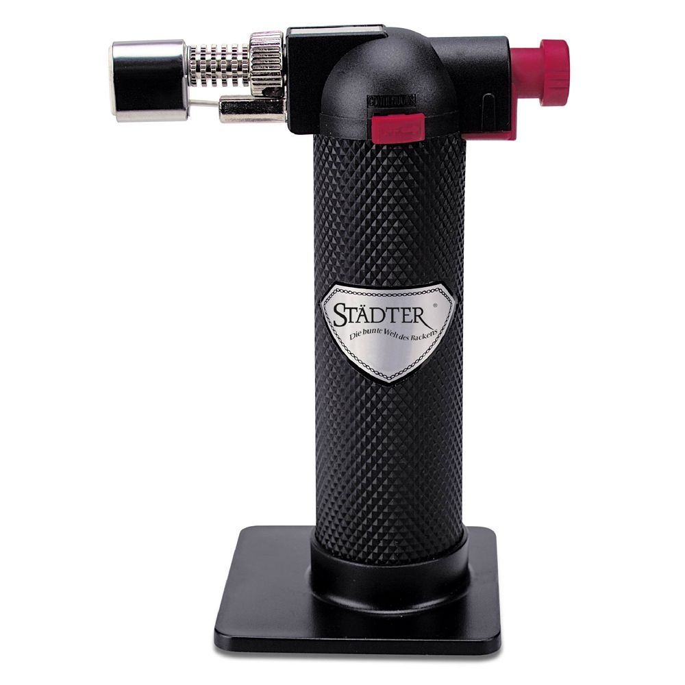 Städter - Butane gas torch Caramellowith safety lighter