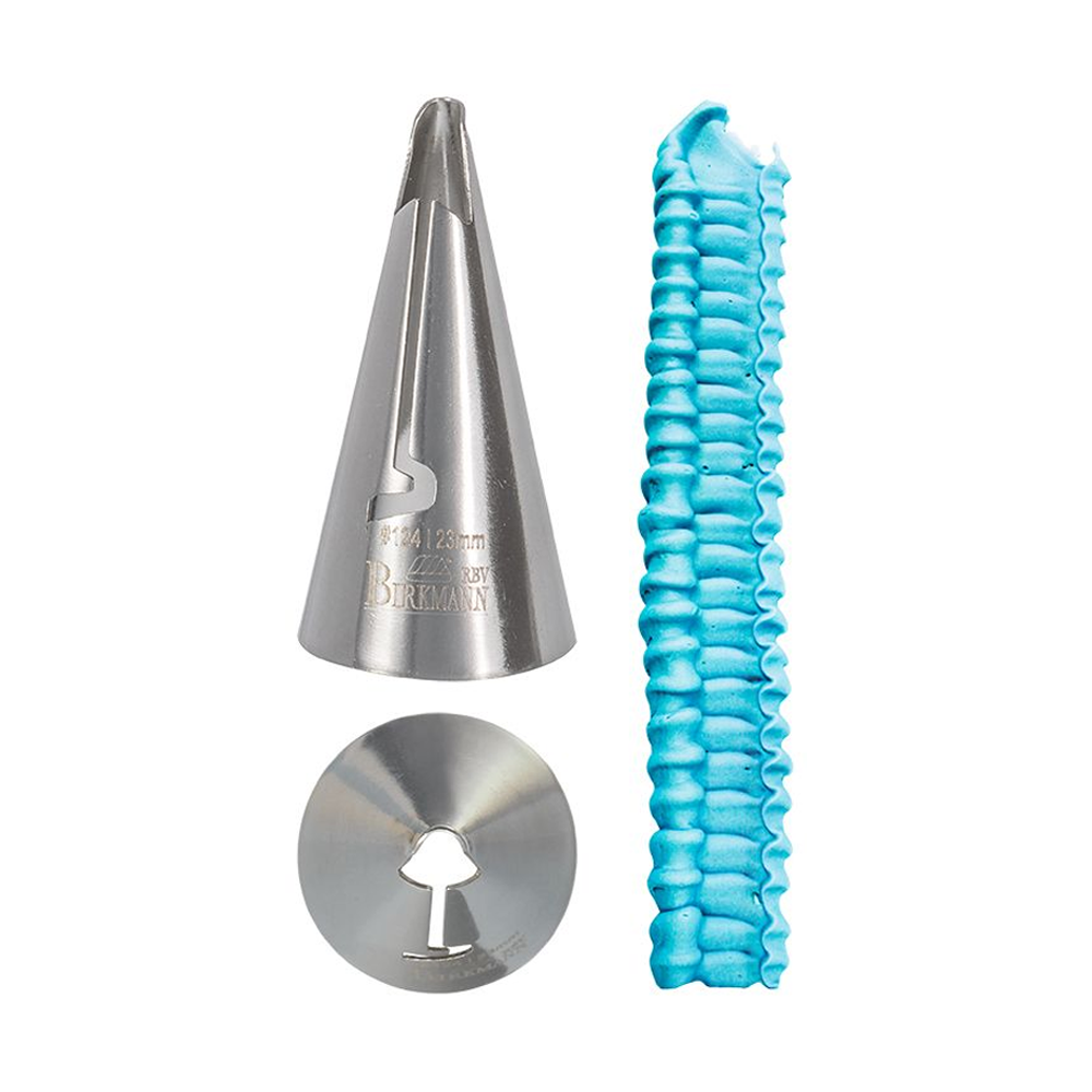 RBV Birkmann - Rüschentülle, gebogen #124 - 23 mm