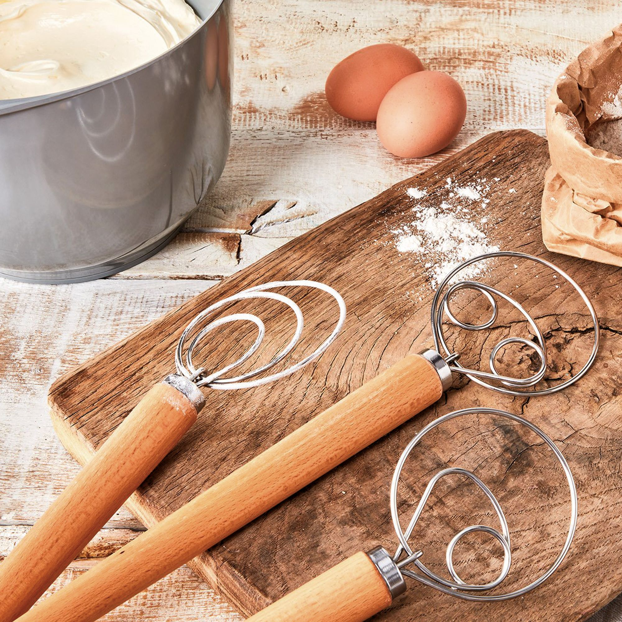 Birkmann - Danish whisk - Dough whisk with spiral - 34 cm