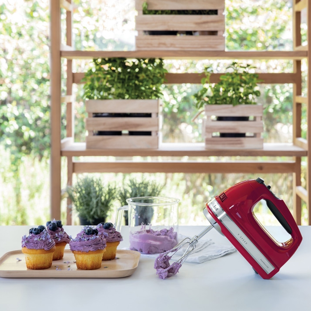 KitchenAid -  9-Speed Hand Mixer - Empire Red KitchenAid -  9-Speed Hand Mixer - Empire Red